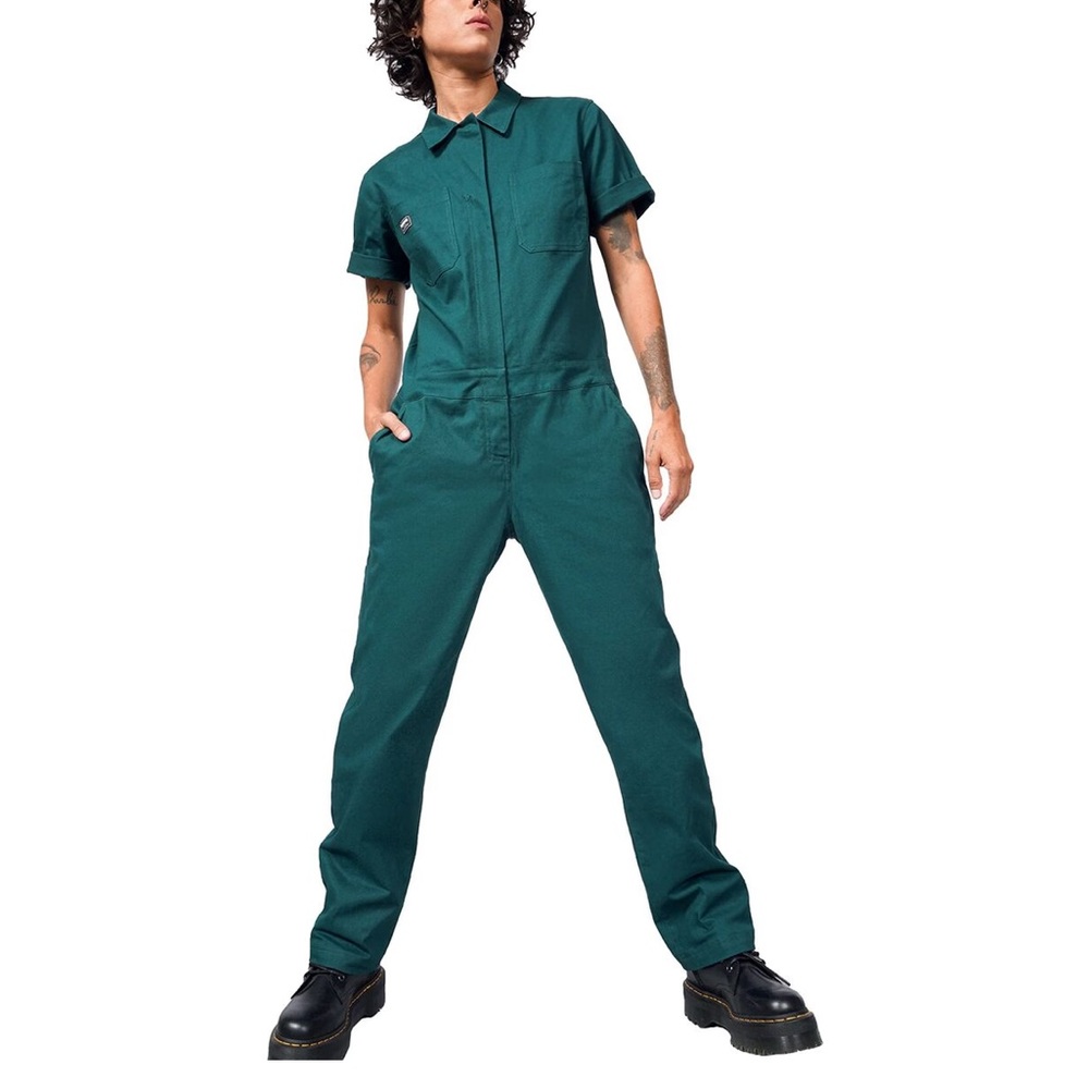 WildFang Essential Short-Sleeve Coveralls (chartreuse!!!)